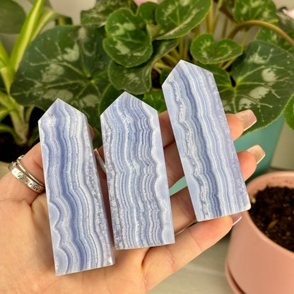 Blue Lace Agate Tower