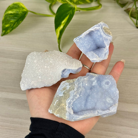 Druzy Blue Lace Agate Chunk