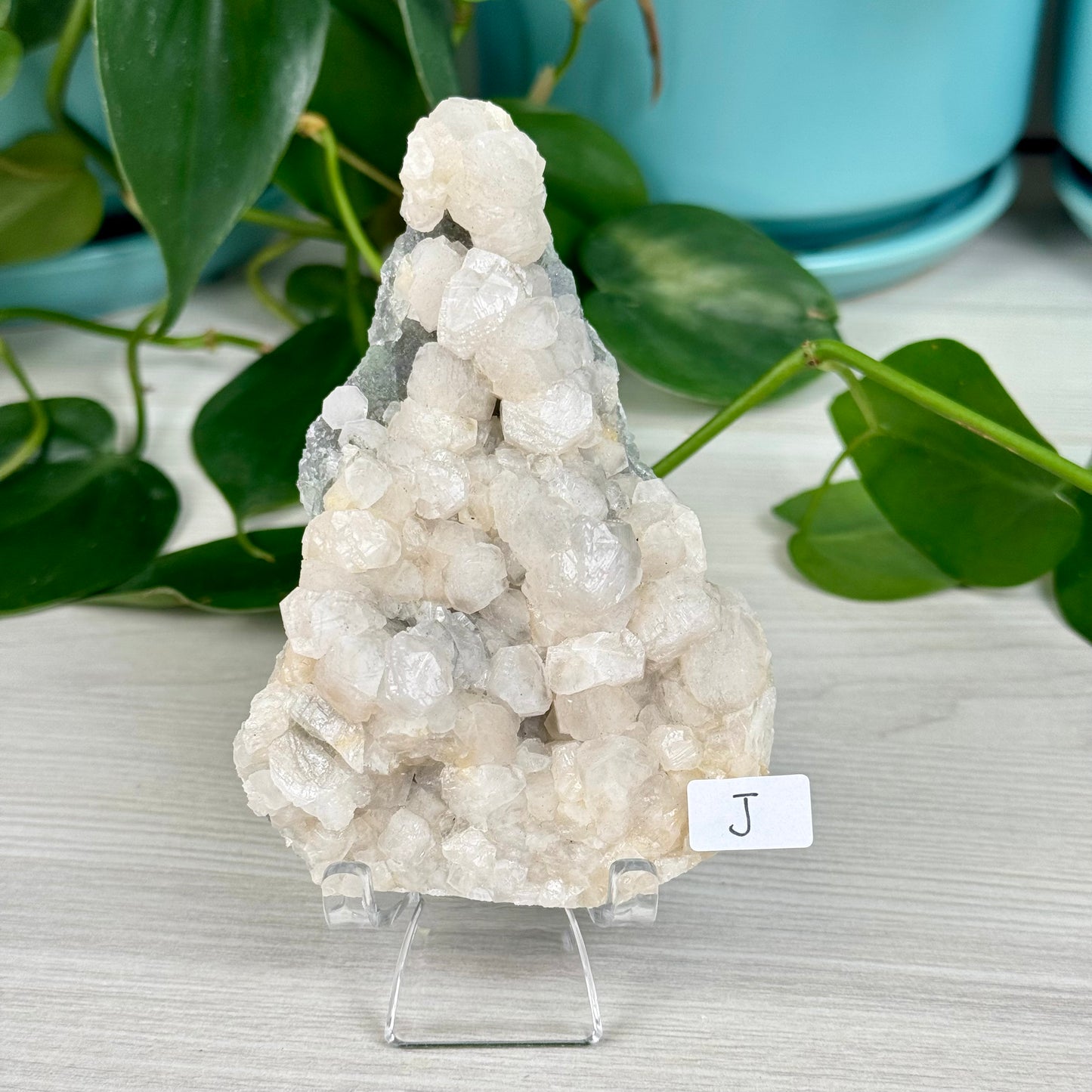 Pink Mangano Calcite and Pyrite on Green Fluorite
