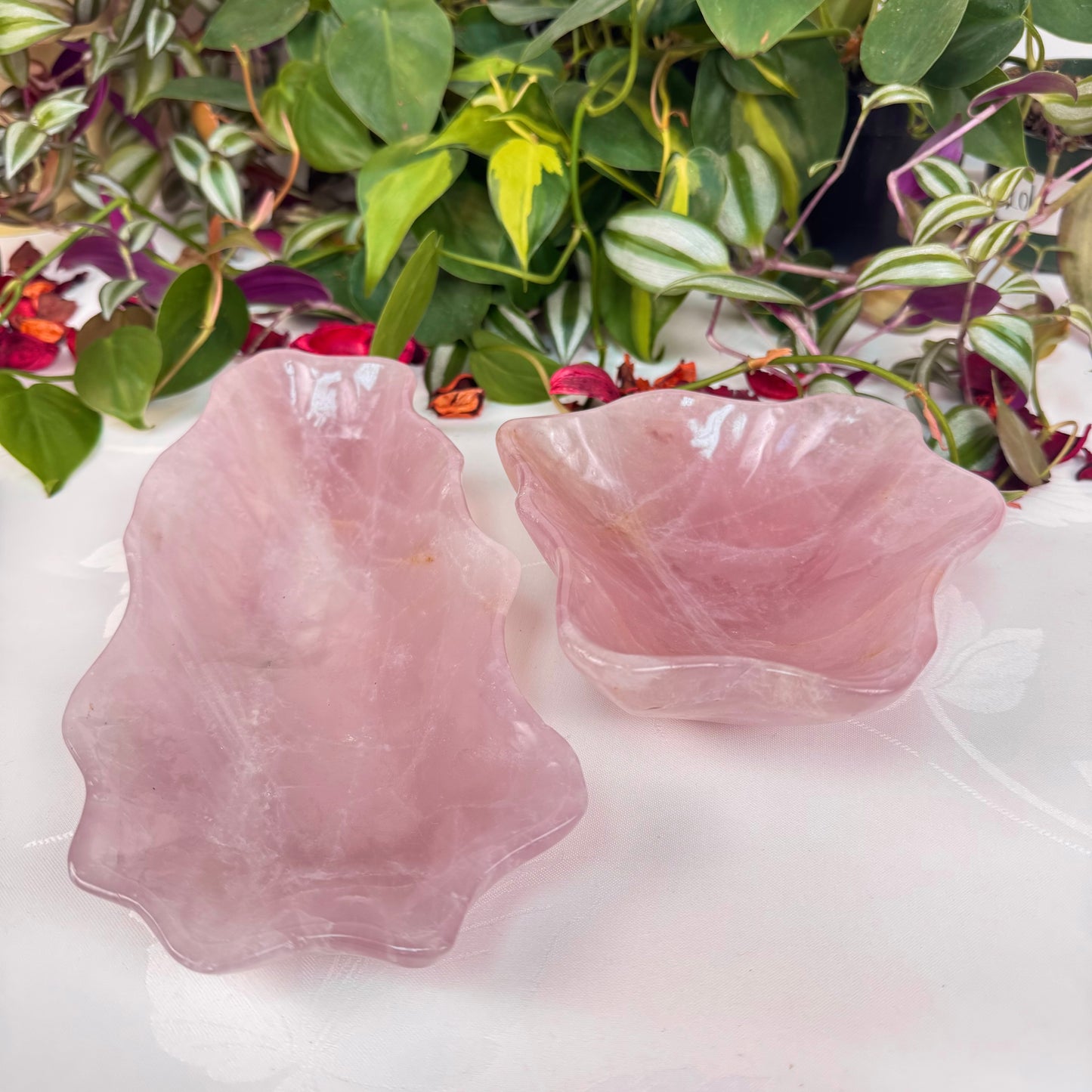 XL Rose Quartz Dish