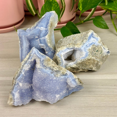 Druzy Blue Lace Agate Chunk