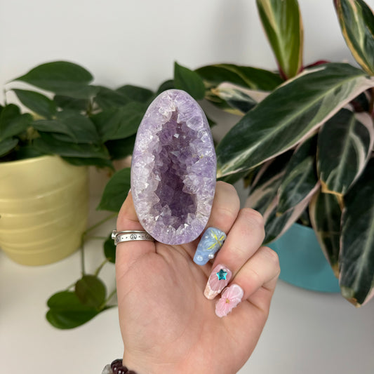 Druzy Agate Egg - H1