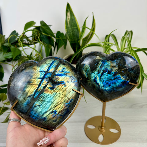 Labradorite Love Heart