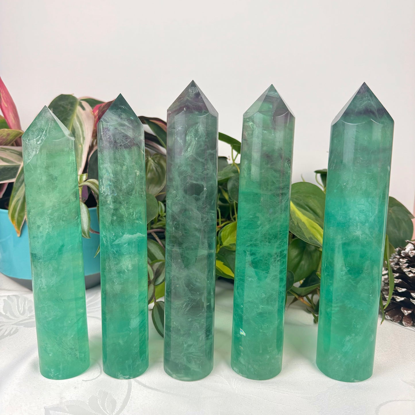 XL Cylindrical Baja Fluorite Tower