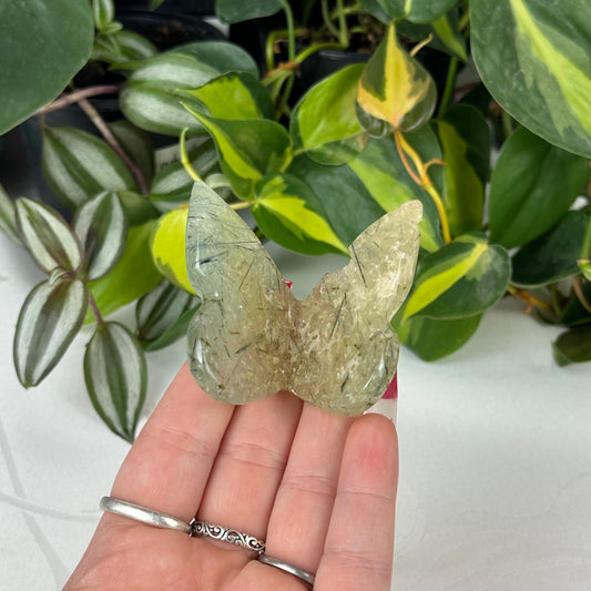 Prehnite 3D Butterfly