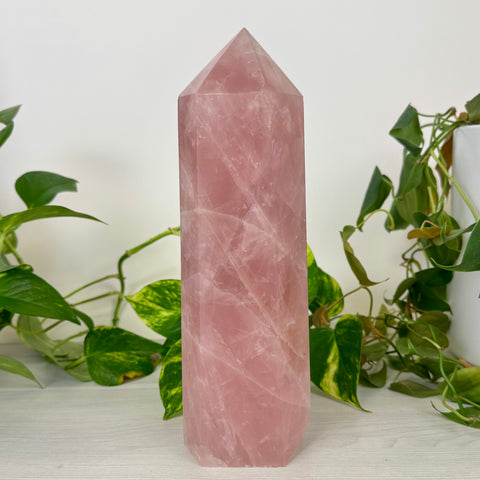 Chunky Imperfect XL Rose Quartz Tower