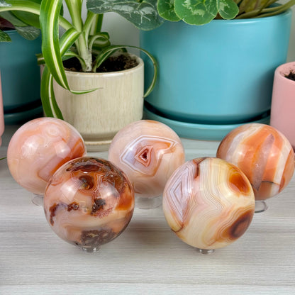 Pink Carnelian Sphere