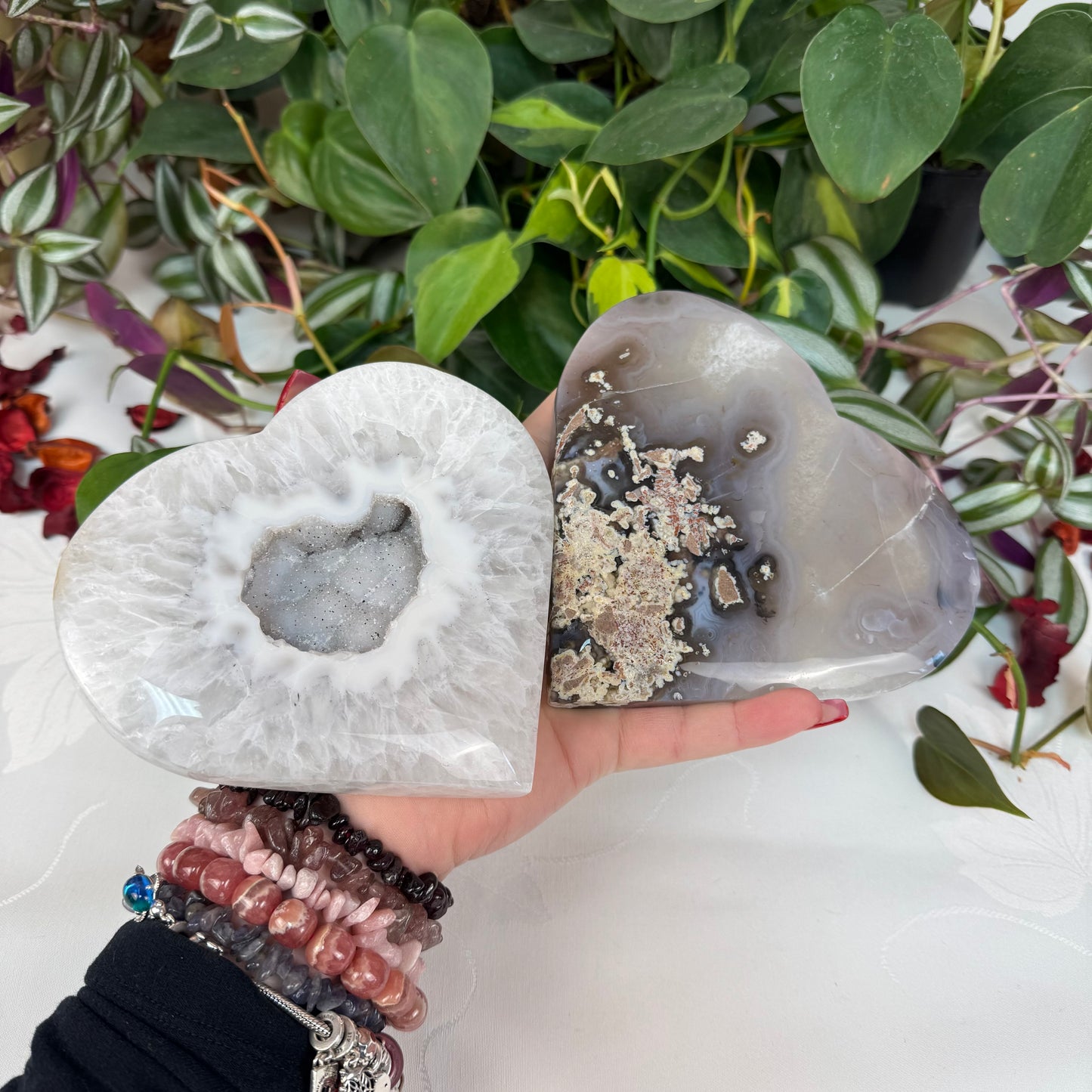 Imperfect Druzy Agate Love Heart