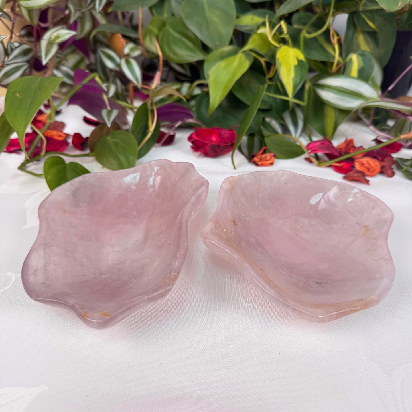 XL Rose Quartz Dish