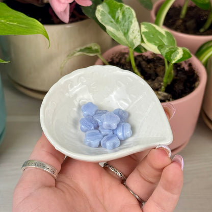 Mini Blue Lace Agate Puffy Star