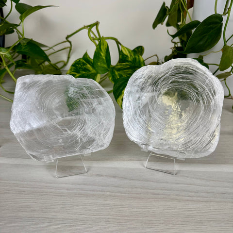 Fingerprint Selenite Slab