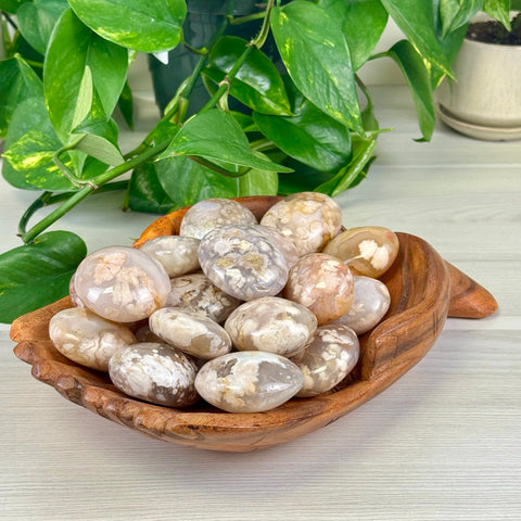 Flower Agate Palm Stone 11 1 - Kenna's Crystals from TikTok