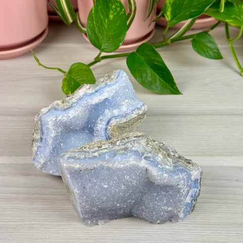 Druzy Blue Lace Agate Chunk
