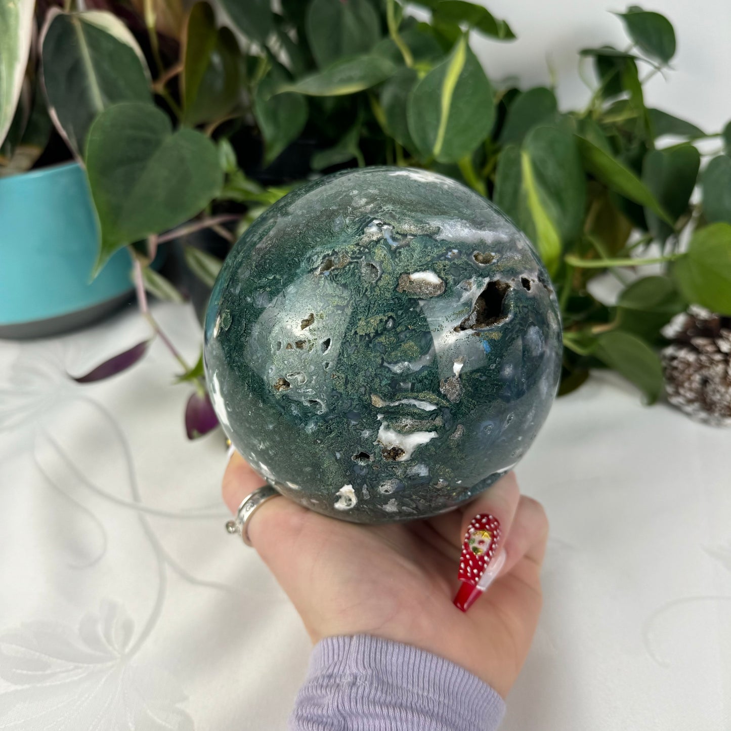 Moss Agate Sphere