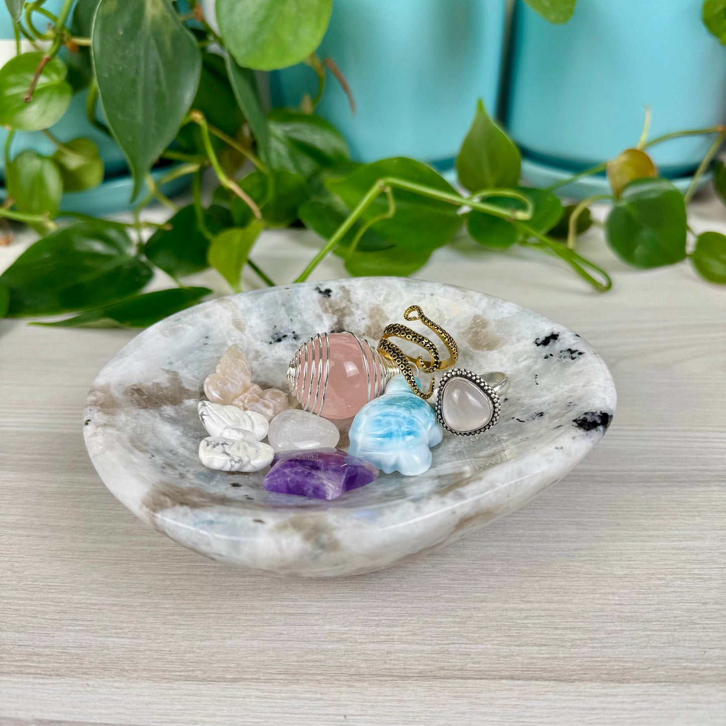 Rainbow Moonstone Bowl