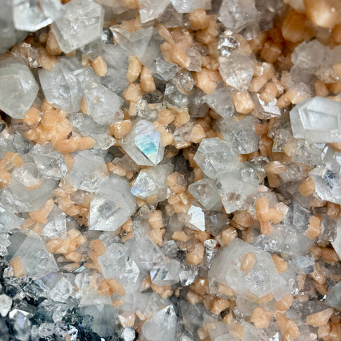 Insane Apophyllite & Peach Stilbite Cave