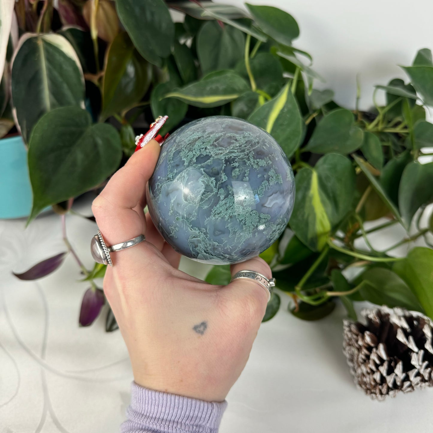 Moss Agate Sphere