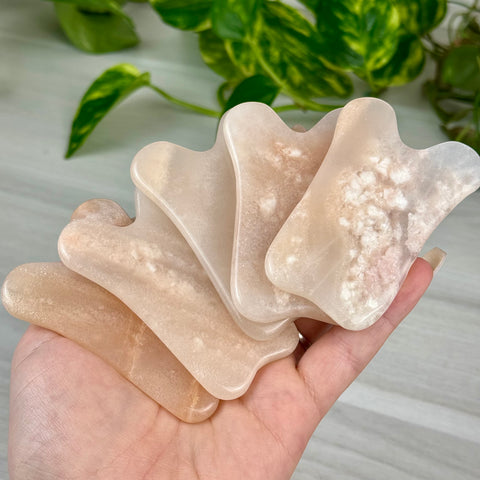 Plume Agate Gua Sha