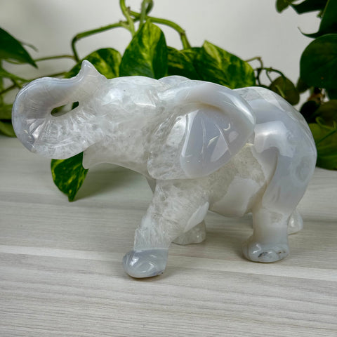 Statement Druzy Agate Elephant - Clara
