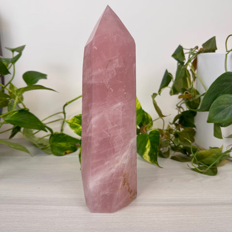 Chunky Imperfect XL Rose Quartz Tower