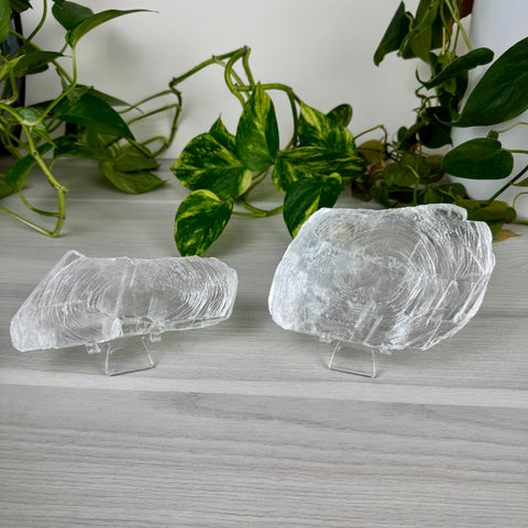 Fingerprint Selenite Slab