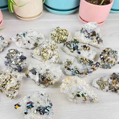 Iridescent Pyrite Specimen