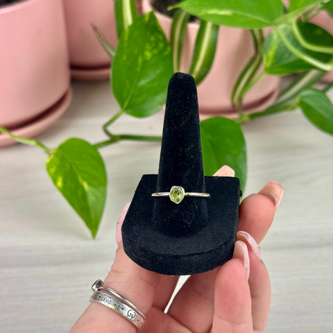 Sterling Silver Peridot Ring