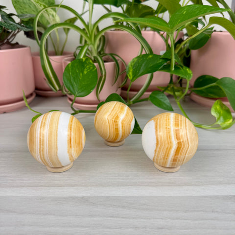 Orange Calcite Sphere