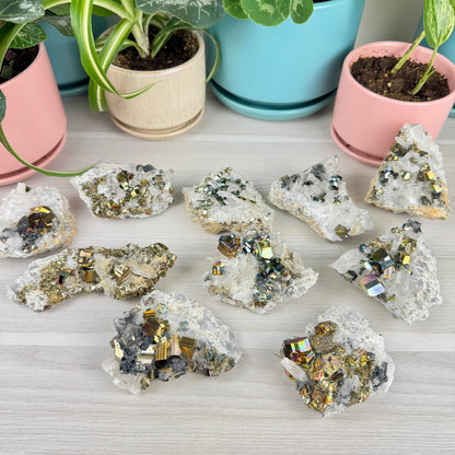 Iridescent Pyrite Specimen