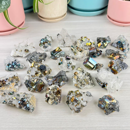 Iridescent Pyrite Specimen