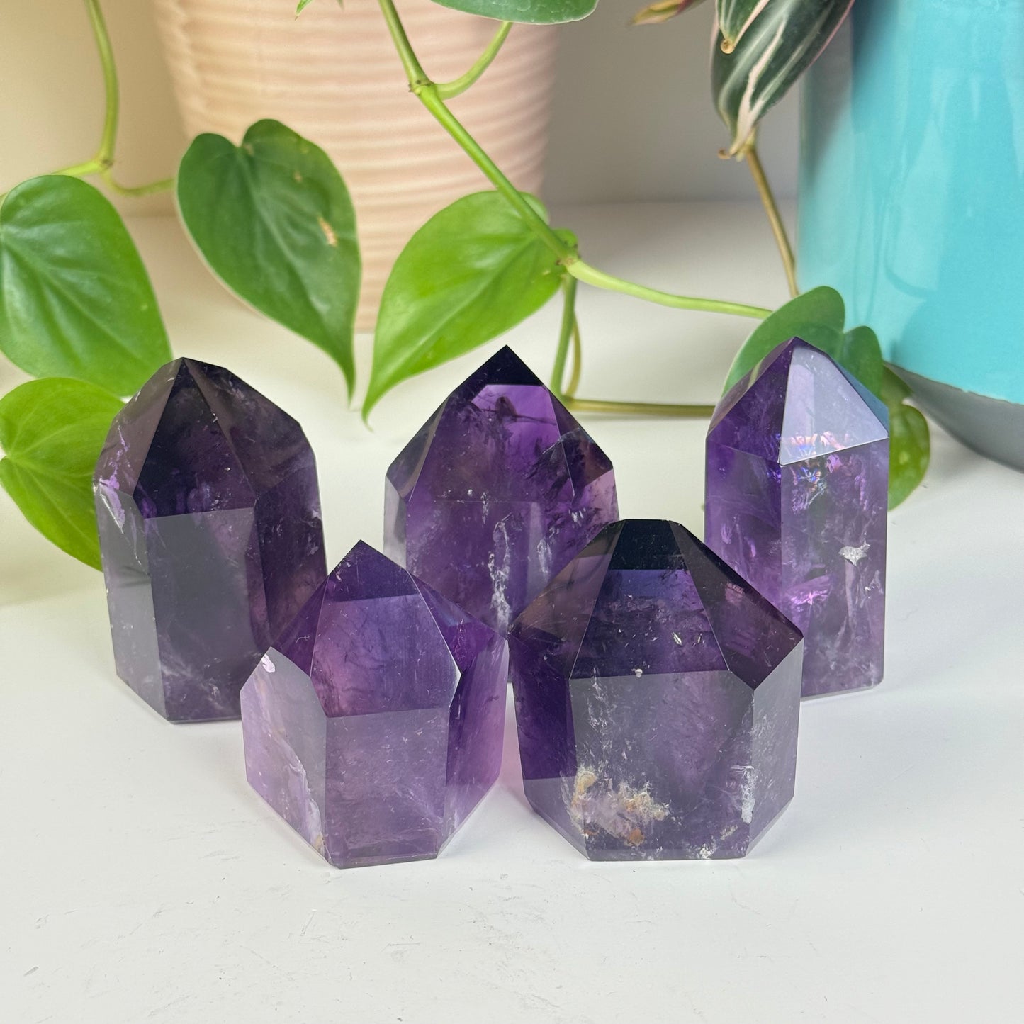 Imperfect Grape Jelly Amethyst Tower