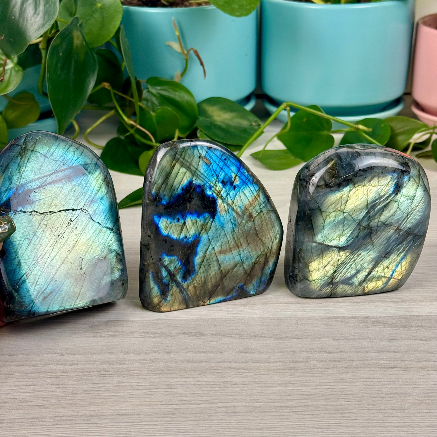 Green/Blue Labradorite Free Form