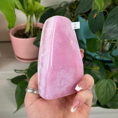 Banded Pink Aragonite Free Form
