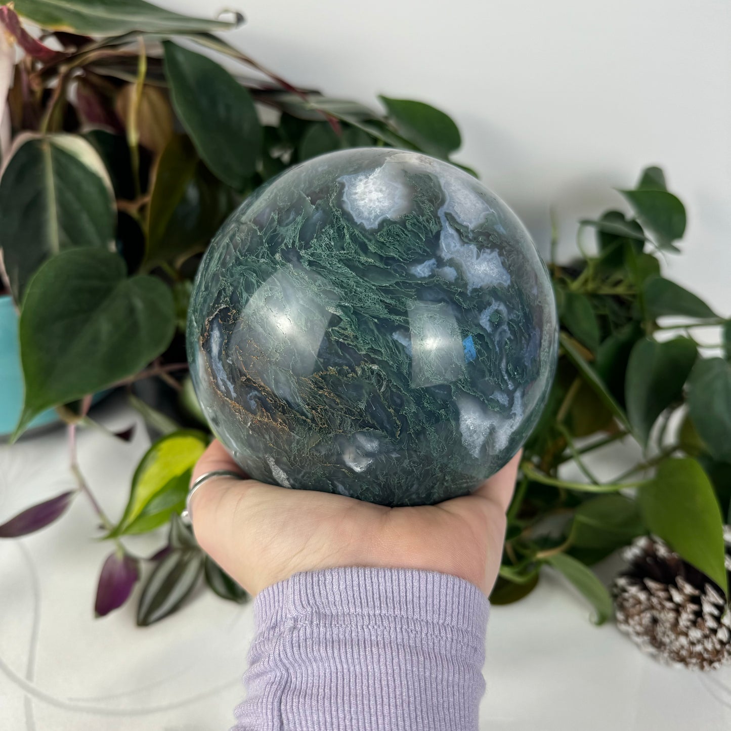 Moss Agate Sphere