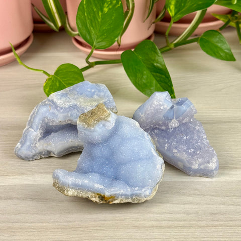 Druzy Blue Lace Agate Chunk