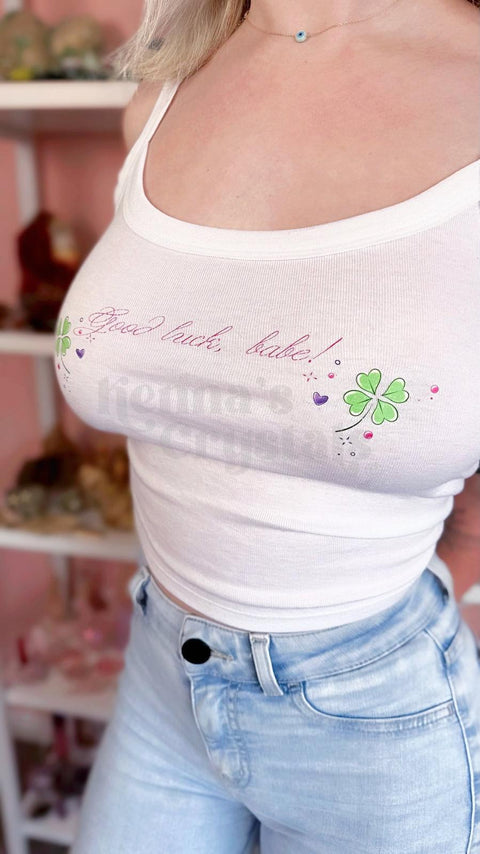 "Good Luck, Babe!" Spaghetti Strap Tank Top