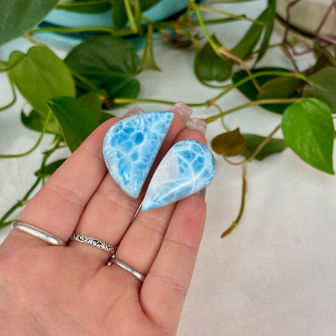 AAA Larimar Cabochon 155 10 - Kenna's Crystals from TikTok