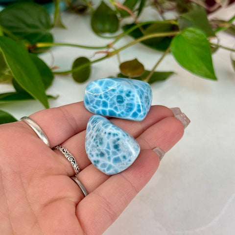 AAA Larimar Tumble 166 9 - Kenna's Crystals from TikTok