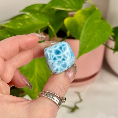 AAA Larimar Tumble 333 21 - Kenna's Crystals from TikTok