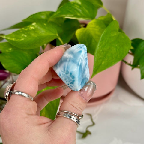 AAA Larimar Tumble 628 1 - Kenna's Crystals from TikTok