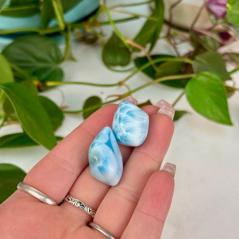 AAA Larimar Tumble 66 4 - Kenna's Crystals from TikTok