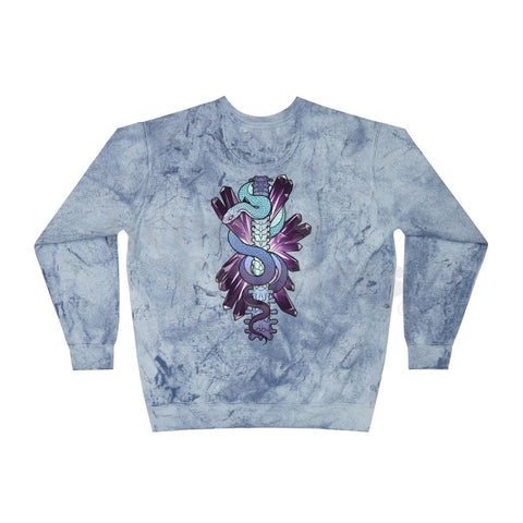 Acid Wash Violet Venom Crew Sweatshirt Chalcedony S 5 - Kenna's Crystals from TikTok