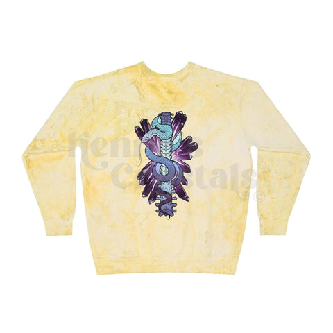 Acid Wash Violet Venom Crew Sweatshirt 2 - Kenna's Crystals from TikTok
