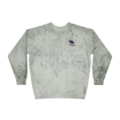 Acid Wash Violet Venom Crew Sweatshirt Cobalt S 10 - Kenna's Crystals from TikTok