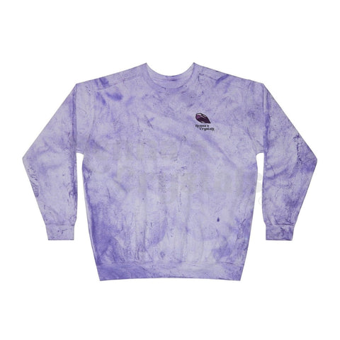 Acid Wash Violet Venom Crew Sweatshirt Cobalt S 7 - Kenna's Crystals from TikTok