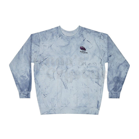 Acid Wash Violet Venom Crew Sweatshirt Cobalt S 11 - Kenna's Crystals from TikTok