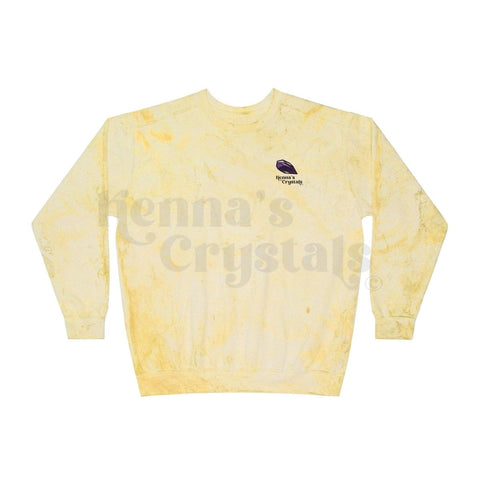 Acid Wash Violet Venom Crew Sweatshirt Cobalt S 8 - Kenna's Crystals from TikTok
