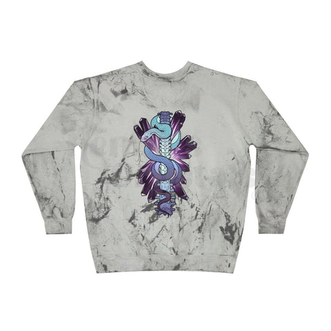 Acid Wash Violet Venom Crew Sweatshirt Smoky Quartz S 3 - Kenna's Crystals from TikTok
