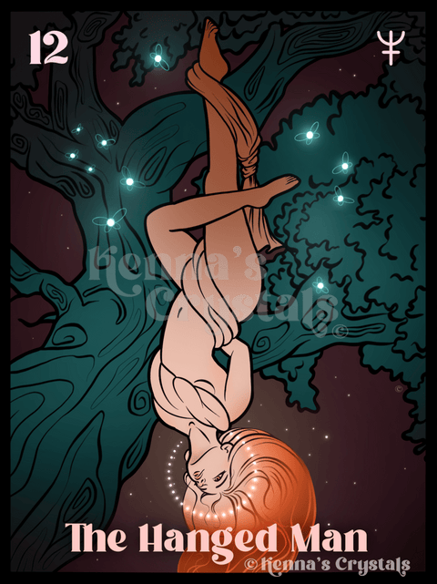 Aesthetic Sticker The Hanged Man Sticker 1 - Kenna's Crystals from TikTok