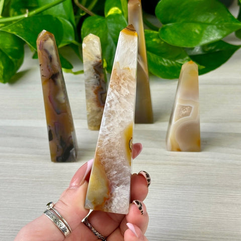 Agate Obelisk 33 3 - Kenna's Crystals from TikTok